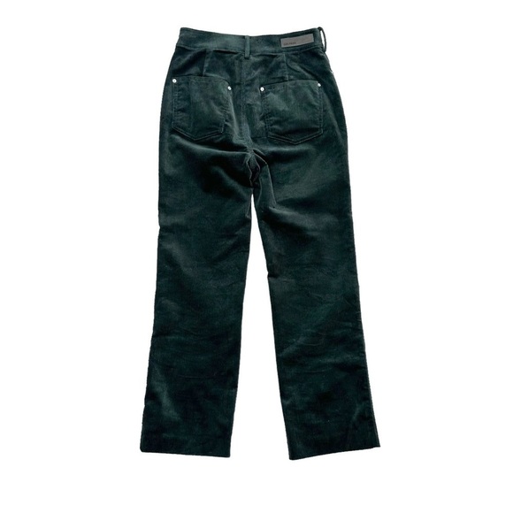 GRLFRND green corduroy Bobby high-waist button fly crop pants Revolve XS - Picture 7 of 16